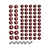 Harley Touring Road Street Glide 66X Engine Bolt Topper Caps Red (2009-2023)