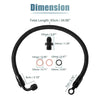 Honda Accord, Civic, Acura Integra Braided Fuel Line (B/D Series)
