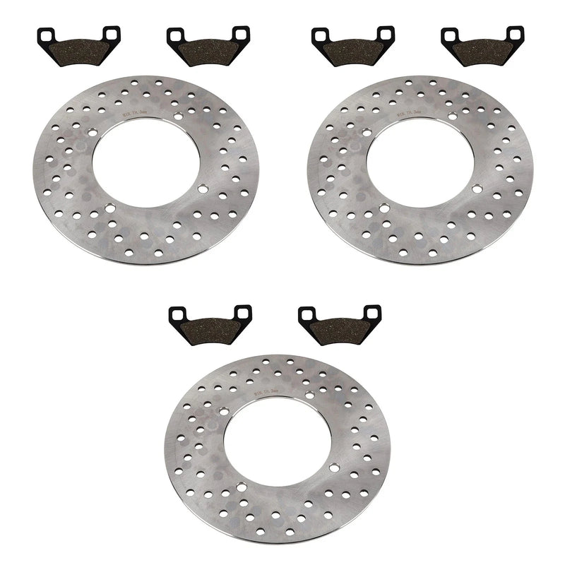 Arctic Cat 500 4x4 TBX TRV 2x Brake Rotors & Pads (2005–2006)
