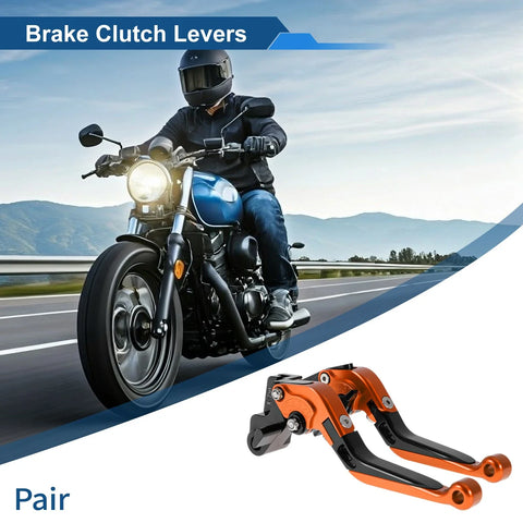 Kawasaki Versys 650 Orange Black Short/Long Brake Clutch Levers 2 x