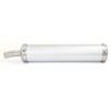 Universal Motorcycle Tail Exhaust Pipe / 280mmx60mm / Muffler Silver Tone