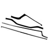 Audi A4 A5 S4 RS4 4 Pcs Piano Black Dashboard Trim Cover (2016-2023)