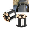 Harley Davidson Road King 2 x Black White Rear Seat Bolt Screws