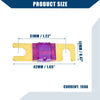 Car Motorcycle Gold Tone Purple 150A Mini ANL Fuses 5 Pcs
