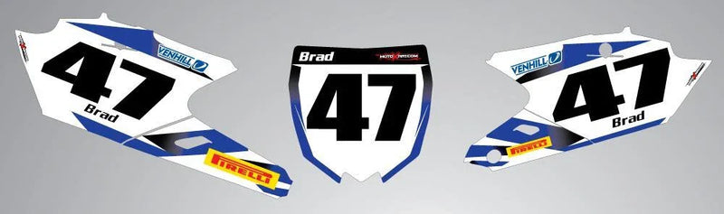 YZF 250 Custom Number Plates Storm Style (2014)