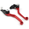 Kawasaki KLX250 Red Aluminum Pivot Dirt Clutch Brake Levers (1993-1997)