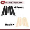 Mercedes E-Class (2010-2015) Black 6 Pcs Door Pillar Window Trim