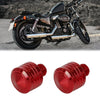 Motorbike Motorcycle 2 x 8mm Red Mirror Hole Plugs
