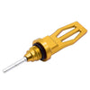 Crankcase Level Gauge CNC Gold Motorcycle Engine Oil Dipstick Cap Plug