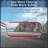 Motorcycle M8/M10 Rear View Mirrors Handlebar Mirrors Red Aluminum Metal
