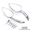 Honda Shadow Spirit VT750 Chrome Skull Rear View Mirrors (2001-2007)