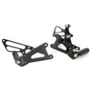 T595 509 955i 1050 Speed Triple (2006-2012) Black Rearset Footpegs