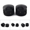 Harley Sportster Softail Road King Black CNC Front Axle Nut Cover Caps