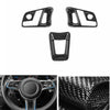Porsche Cayman Steering Wheel Button Cover Trim Carbon 3 x (2018-2020)