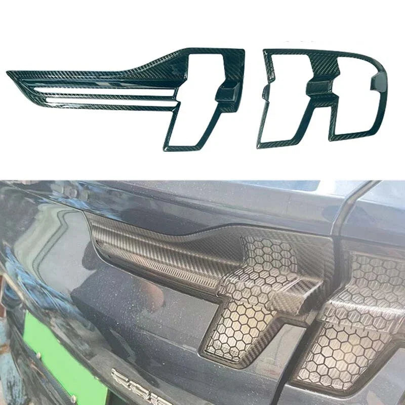 Ford Mustang Mach-E 2021-2024 Real Carbon Fiber Rear Tail Lights Cover Trim