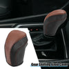 Toyota Camry 2018-2023 Black Brown Stitch Gear Shifting Knob Cover