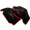 Ferrari F430 with Red Trim AutoWin Black Floor Mats (2004-2009)