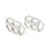 HONDA CB500X (2015-2016) Silver 2 x Wide Fat Brake Footpegs