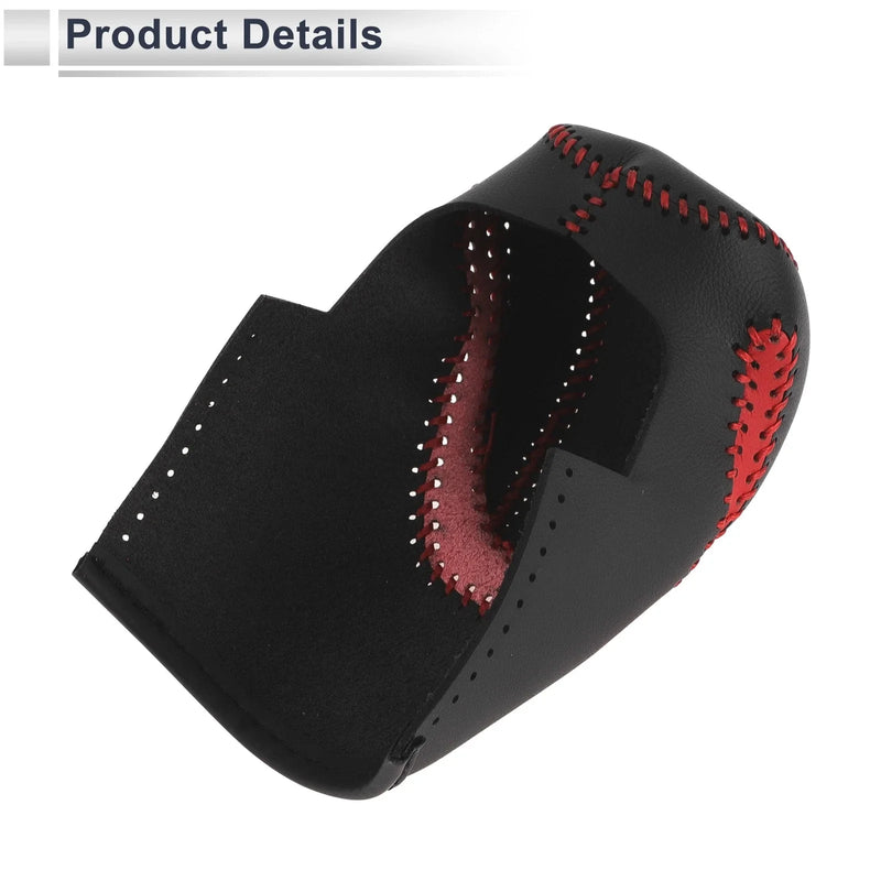 Honda Accord 2013-2017 Red Black Faux Leather Gear Shift Knob Cover