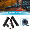 Motorcycle 12V Heated Rubber Handlebar Grips (Fits 22mm 7/8")