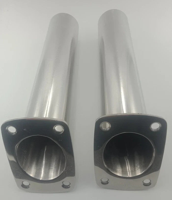 Various Boats 15° Fishing Rod Holder x 2 Stainless Steel Flush Mount