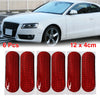 Car Body Decal Tape Bumper 6 x Red Reflective Sticker