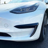 Tesla Model 3 Gloss Black Bumper Side C Canards Covers Trims (2017–2023)