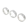Subaru BRZ Toyota GR86 3 x Silver Center Console AC Knob Ring Trim (2021-2024)