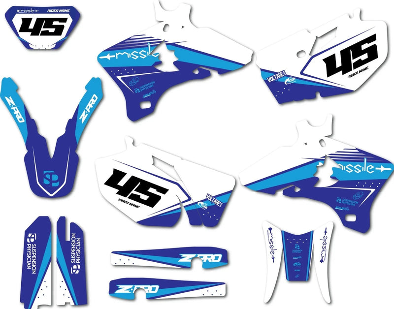 Yamaha WRF 450 Custom Graphics Decal Kit (2005-2006)