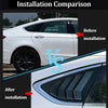 Ford Fusion Mondeo 2x Gloss Black Rear Side Louvers Cover (2013–2022)