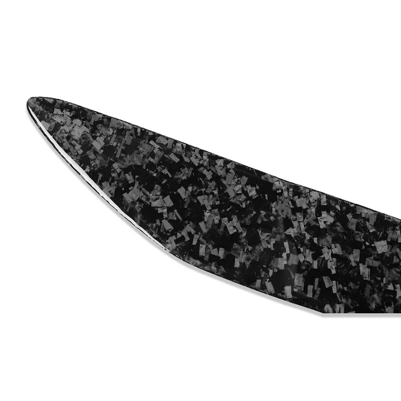 Mazda 3 Headlight Eyebrow Eyelid Covers  Forged Pattern Black (2009-2013)