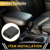 Chevrolet Armrest Cover Microfiber Leather Carbon Fiber Black
