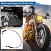 Motorcycle 60cm Brake Clutch Oil Hose Line Silver Tone 1 Pc