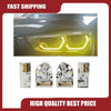 BMW X1 F48 LCI 4x Yellow Angel Eye DRL LED Running Board (2015–2023)