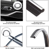 Auto 10M Silver Car Interior Edge Gap Line Moulding Trim