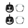 Trailer Toolbox Whale Tail Lock Compression Lock Black Chrome Handle