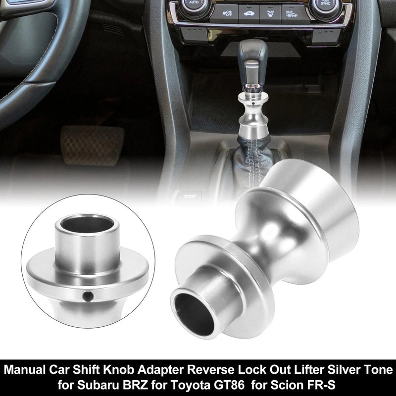 Subaru BRZ 1 x Shift Knob Lock-Out Lifter Silver Tone (2013–2020)