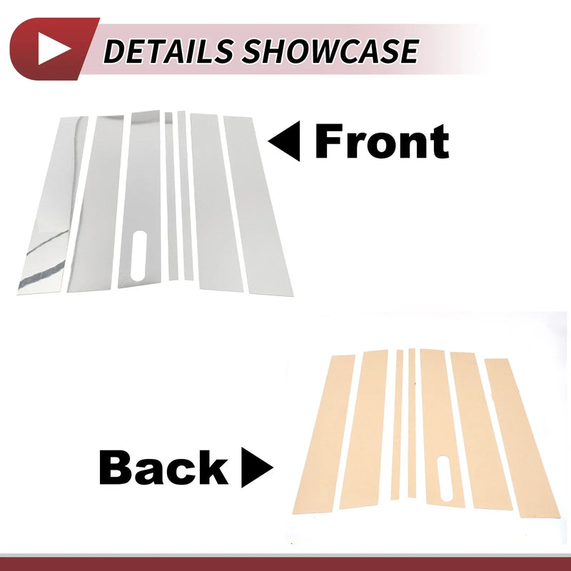 Ford Explorer Sport Trac 7 x Door Pillar Window Trim (2001-2005)