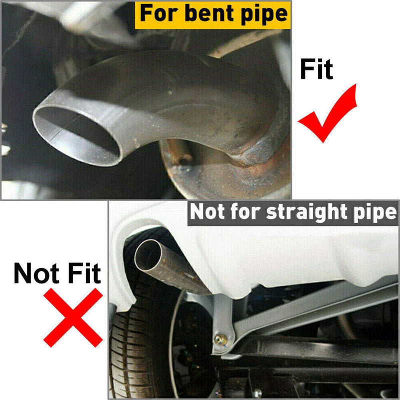 Universal Car Dual Stainless Steel Rear Exhaust Pipe Tail Muffler Tip