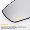 Ford Grand C-Max Left Side White Heated Mirror Glass (2010-2019)