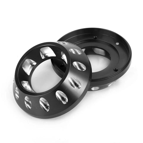 Ducati Scrambler 1100 Exhaust End Caps 2 x Aluminium Black (2018-2023)