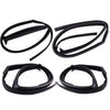 Glass Run Door Channel w Vent Set 4 Fits Nissan Frontier D22 4D UTE 1998-05 D05