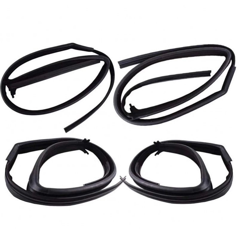 Glass Run Door Channel w Vent Set 4 Fits Nissan Frontier D22 4D UTE 1998-05 D05