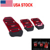 Car Accessories Red Non-Slip Gas Brake Foot Pedal Pad Cover (3 x Pieces)