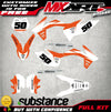 KTM SXF 450 2011-2012 - Groove Style Full Sticker Kit Custom Decals