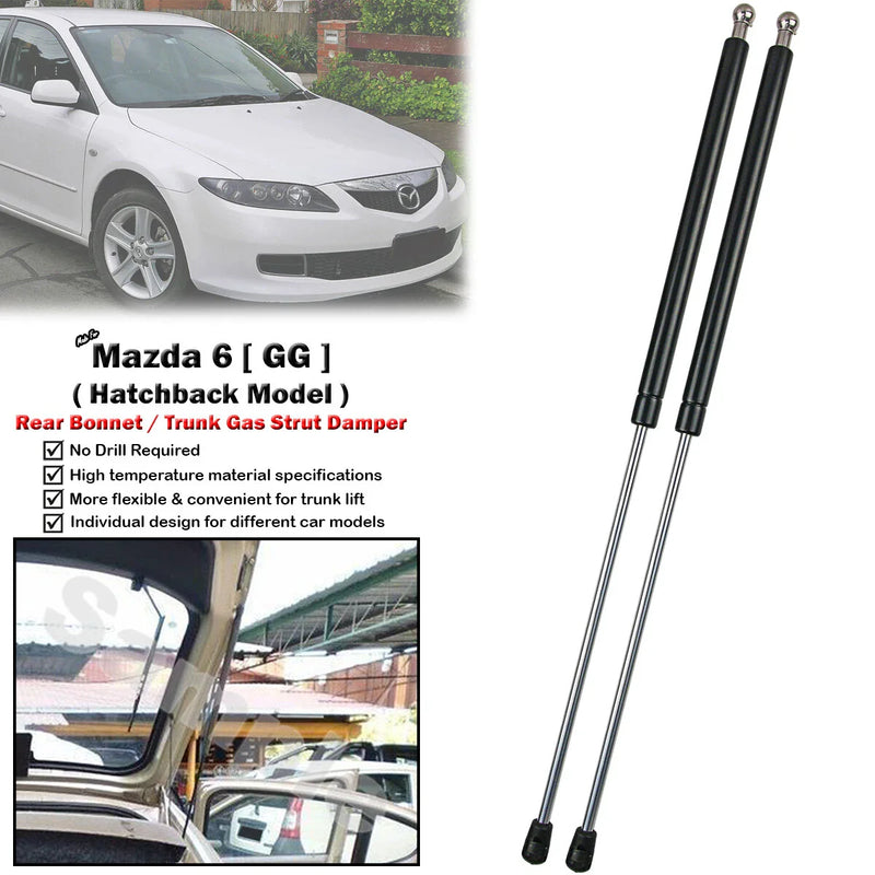 Mazda 6 5-Door Hatchback 2 x Gas Shock Struts (2002-2007)