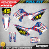 Honda CRF110 2013-2018 HAWK STYLE Stickers Custom Graphics Full Kit