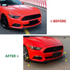 Ford Mustang Gloss Black Front Bumper Spoiler Lip (2015-2017)