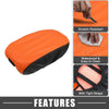 Dodge Charger Black Orange Armrest Pad Cover (2015-2022)