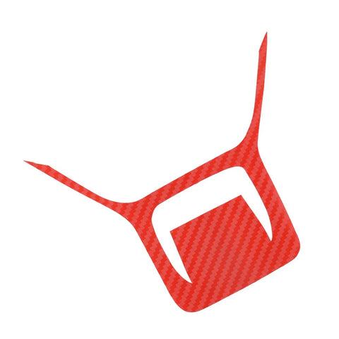 Kia K5 Red Carbon Fiber Steering Wheel Trim Cover (2021-2022)